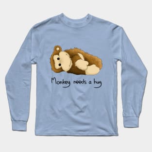 Monkey needs a hug Long Sleeve T-Shirt